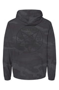 Black Camo Pullover Windbreaker