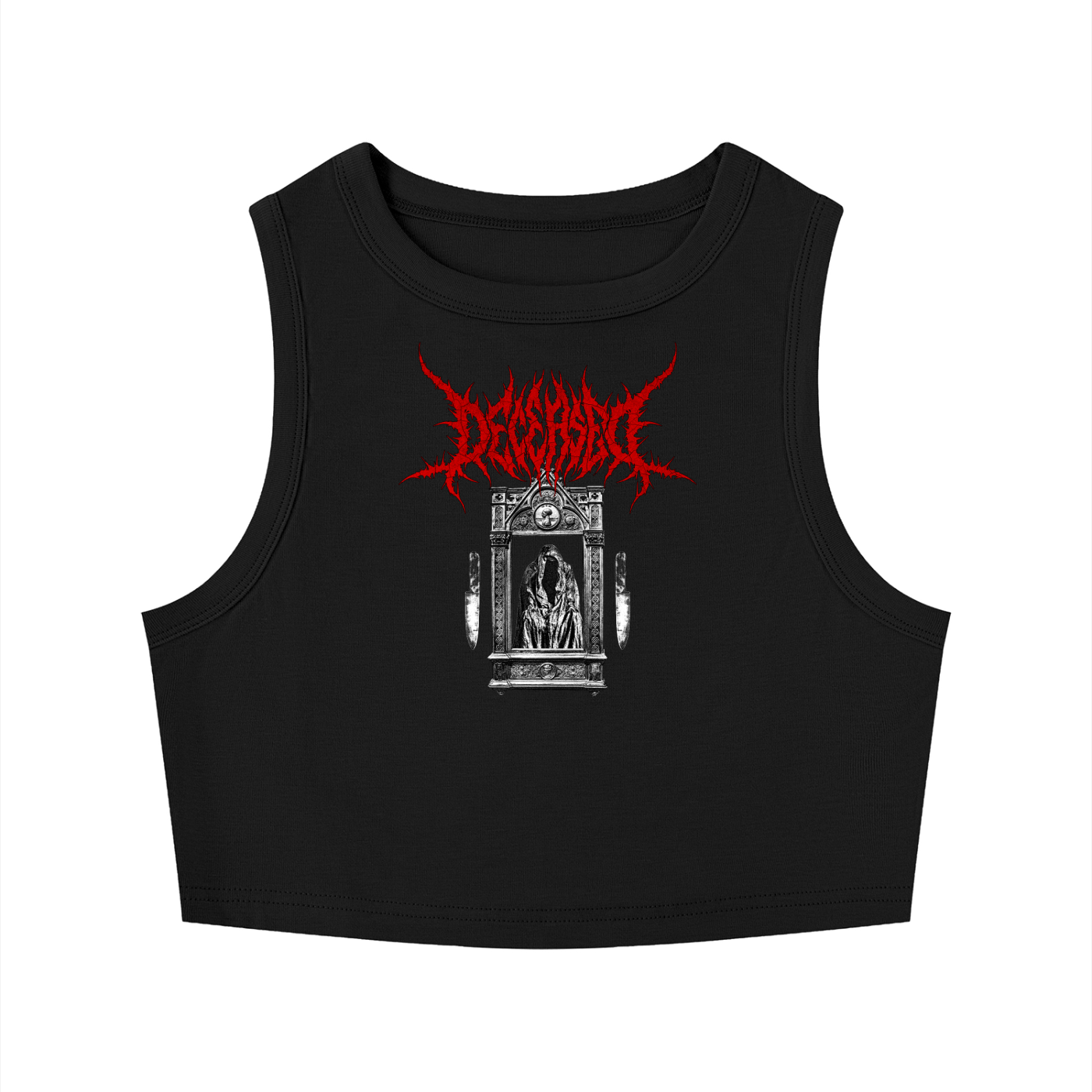 CONSEQUENCES OF FAITH Crewneck Crop Tank Top