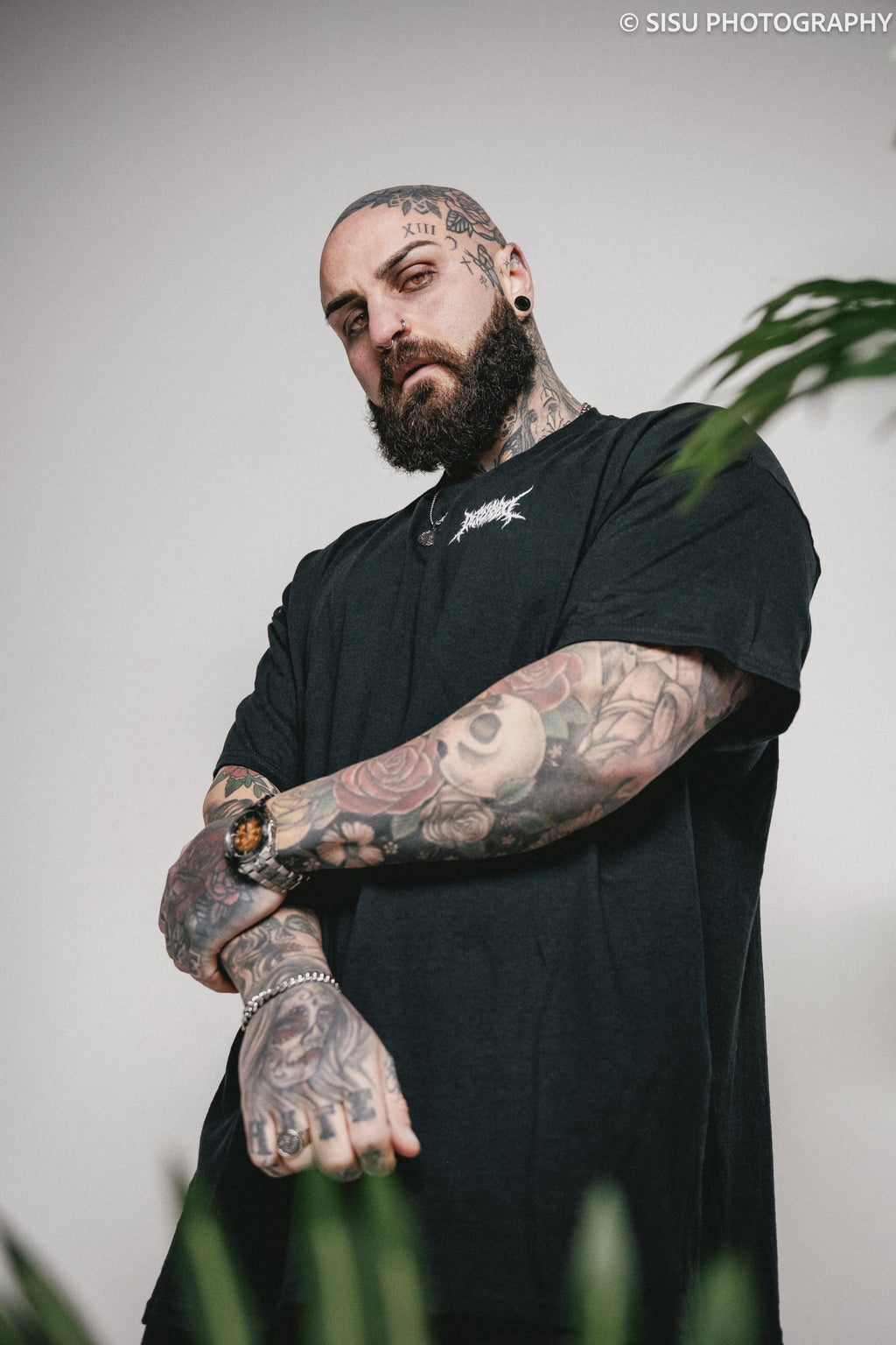 DECEASED PENTAGRAM LOGO TSHIRT