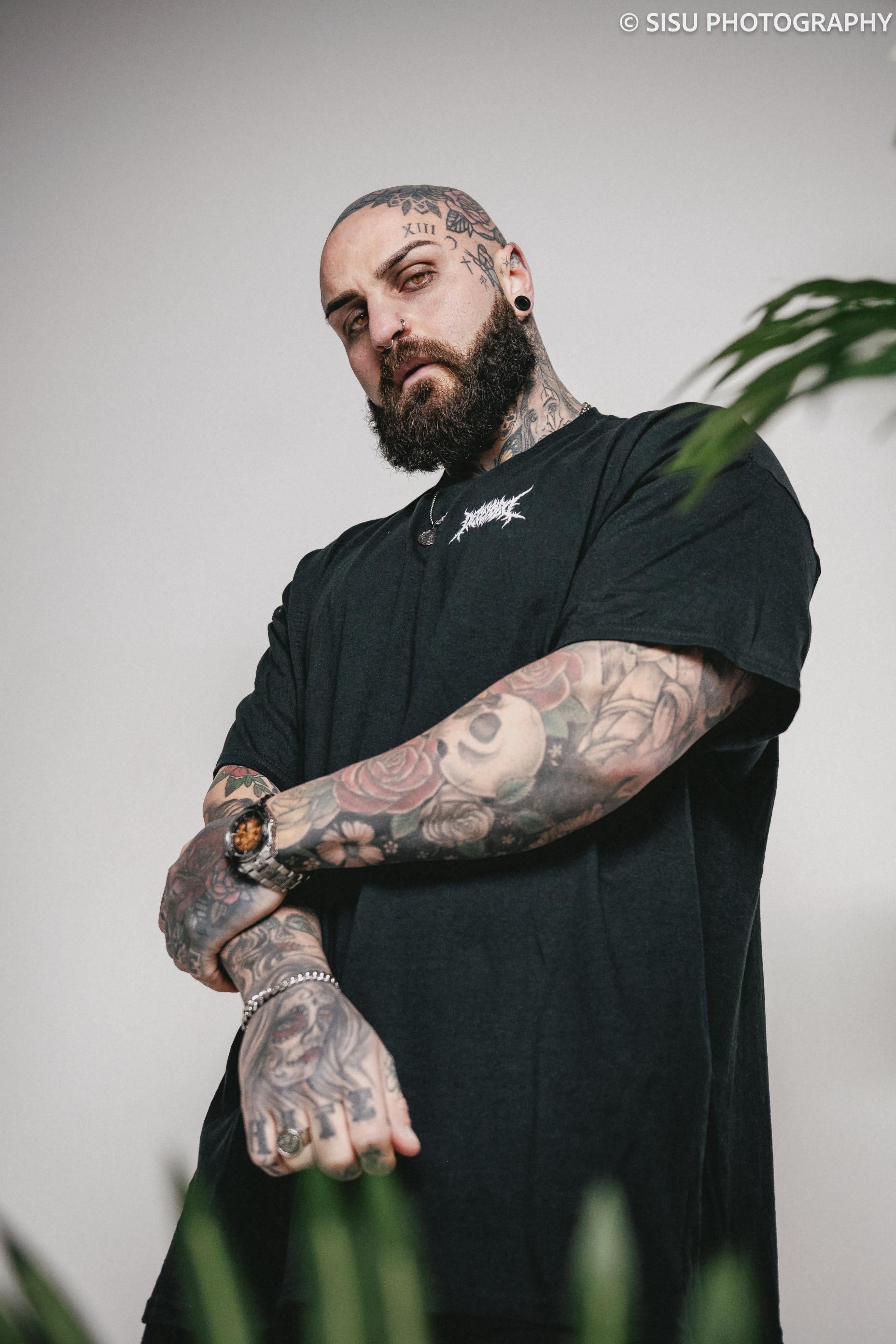 DECEASED PENTAGRAM LOGO TSHIRT
